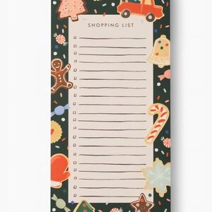 Rifle Paper Co. Holiday Shopping List Notepad - Festive Colors